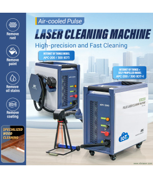 SFX APC 200W 300W 500W SmartLink Air Cooled Laser Cleaner Laser Wood Cleaning Machine with IoT Technology and Self Propelled Device SFX APC 200W 300W 500W SmartLink Air Cooled Laser Cleaner Laser Wood Cleaning Machine with IoT Technology and Self Propelled Device